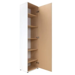 Armoire 1 Porte 6 Niveaux Blanc -Magasin Mobilier armoire 1 porte 6 niveaux andy blanc 5