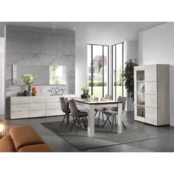 Bahut 4 Portes Chêne Blanchi Elba 9 Bahut 4 Portes Chêne Blanchi Elba -Magasin Mobilier bahut 4 portes chene blanchi elba 3