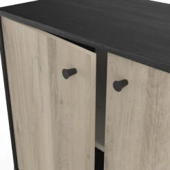 Demeyere Buffet 2 Portes 3 Niches Industriel Arty -Magasin Mobilier buffet 2 portes 3 niches industriel arty 4