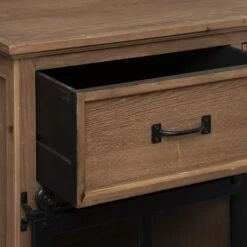 Buffet 2 Portes Coulissantes 4 Tiroirs Danik Atmosphera -Magasin Mobilier buffet 2 portes coulissantes 4 tiroirs danik atmosphera 6