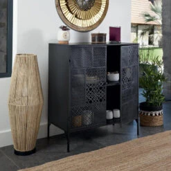 Buffet 2 Portes Métal Ajouré Teeco Atmosphera 9 Buffet 2 Portes Métal Ajouré Teeco Atmosphera -Magasin Mobilier buffet 2 portes metal ajoure teeco atmosphera 2