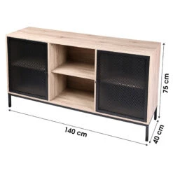 Buffet 2 Portes 2 Niches Soho -Magasin Mobilier buffet 2 portes niches soho 2