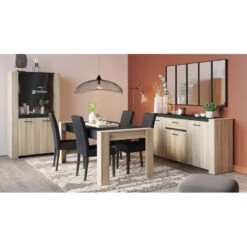 Demeyere Buffet 3 Portes 1 Tiroir Sheffield -Magasin Mobilier buffet 3 portes 1 tiroir sheffield 2