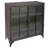 Buffet Broc 2 Portes Métal Noir Atmosphera
