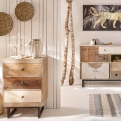 Buffet En Bois De Manguier Koval Nuances Unies Atmosphera -Magasin Mobilier buffet en bois manguier koval nuances unies atmosphera 2