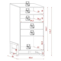 Buffet Haut 2 Tiroirs 1 Porte Oslo Blanc -Magasin Mobilier buffet haut 2 tiroirs 1 porte oslo blanc 6