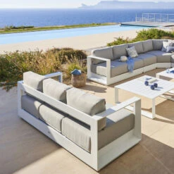 Magasin Mobilier -Magasin Mobilier canape exterieur 3 places allure blanc hesperide 1