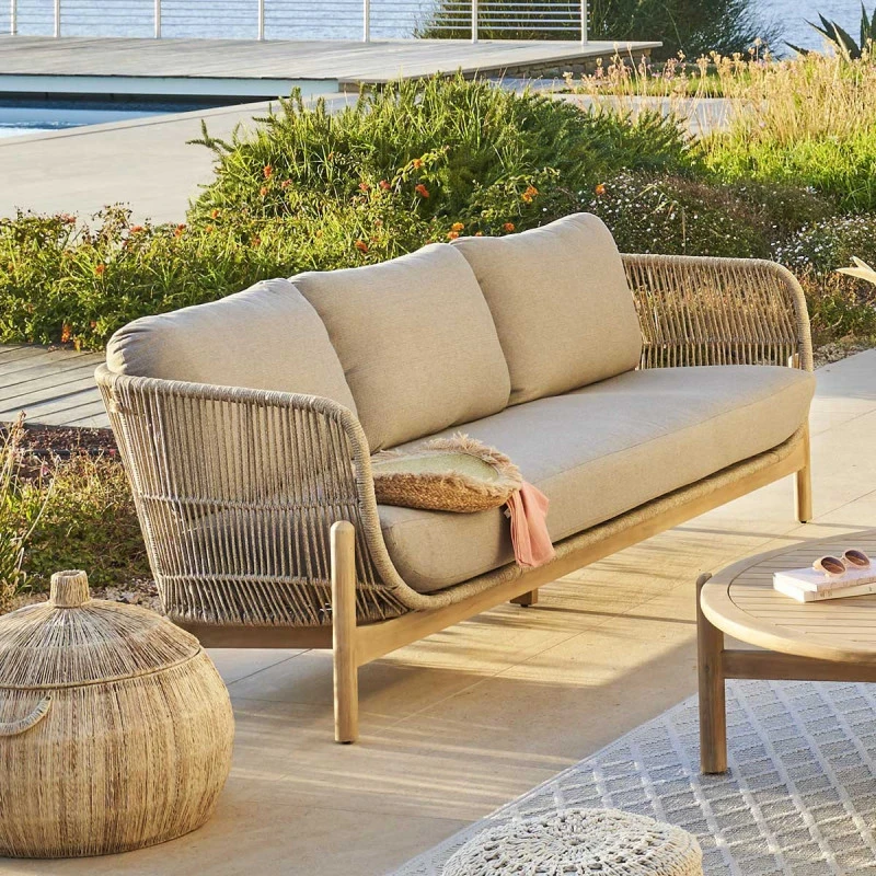 Canapé Extérieur 3 Places Deona Acacia Hespéride 1 Canapé Extérieur 3 Places Deona Acacia Hespéride