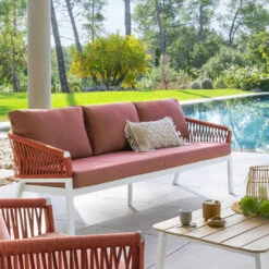 Magasin Mobilier -Magasin Mobilier canape exterieur 3 places oriengo brique hesperide 1