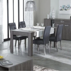 Demeyere Chaise Charleroi Gris -Magasin Mobilier chaise charleroi gris 2