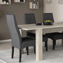 Demeyere Chaise Elite Tissu Gris Foncé 10 Demeyere Chaise Elite Tissu Gris Foncé -Magasin Mobilier chaise elite gris fonce 4