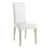 Demeyere Chaise Dossier Haut Blanc PU Guevara