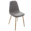 Chaise Taho Gris Foncé Assise Rembourrée Atmosphera