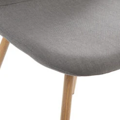 Chaise Taho Gris Foncé Assise Rembourrée Atmosphera -Magasin Mobilier chaise taho gris fonce assise rembourree atmosphera 2