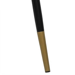 Chaise Velours Noir Pieds Gold Tyka Atmosphera -Magasin Mobilier chaise velours noir gold tyka atmosphera 2