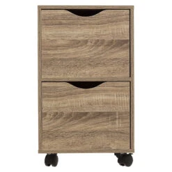 Chiffonnier 2 Tiroirs Sur Roulettes 5Five -Magasin Mobilier chiffonnier 2 tiroirs sur roulettes 5five 2