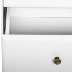 Chiffonnier Blanc 5 Tiroirs Solen Atmosphera -Magasin Mobilier chiffonnier blanc 5 tiroirs solen atmosphera 6