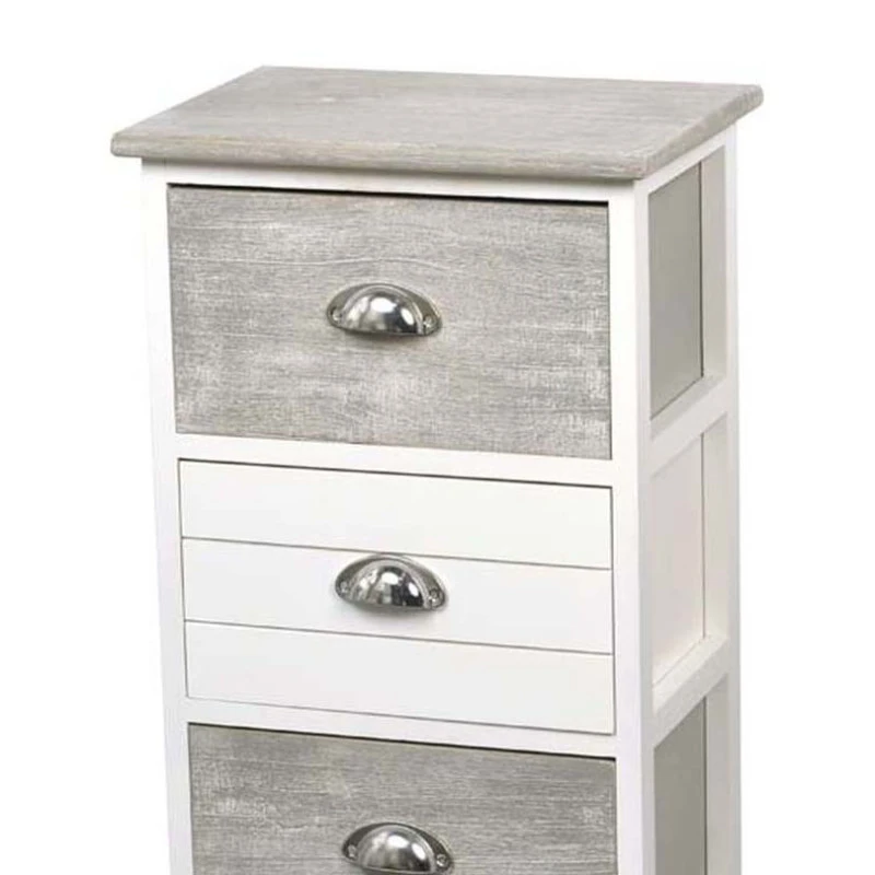 Chiffonnier Bois 4 Tiroirs Bicolores 2 Chiffonnier Bois 4 Tiroirs Bicolores – Image 2