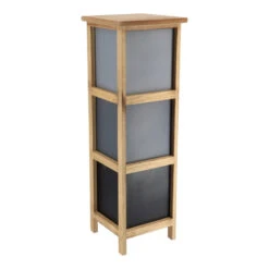 Chiffonnier Petit Modèle 3 Tiroirs Dégradé Gris -Magasin Mobilier chiffonnier petit modele 3 tiroirs degrade de gris 2