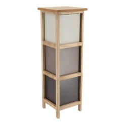 Chiffonnier Petit Modèle 3 Tiroirs Dégradé Taupe -Magasin Mobilier chiffonnier petit modele 3 tiroirs degrade taupe 2