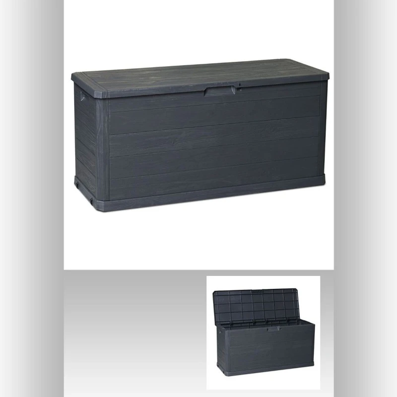Coffre De Rangement Woody Gris 280 Litres 2 Coffre De Rangement Woody Gris 280 Litres – Image 2