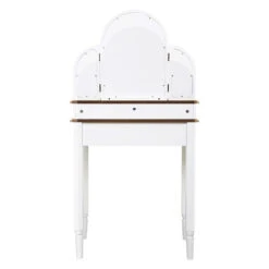 Coiffeuse Blanche 3 Tiroirs Solen Atmosphera -Magasin Mobilier coiffeuse blanche 3 tiroirs solen atmosphera 7