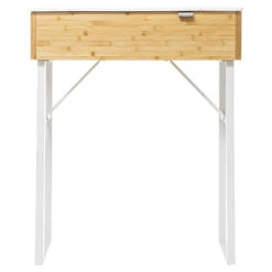 Coiffeuse En Bambou Levia Blanc 5Five -Magasin Mobilier coiffeuse en bambou levia blanc 5five 3