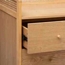 Commode 3 Tiroirs Cannage Arty Atmosphera -Magasin Mobilier commode 3 tiroirs cannage arty atmosphera 5