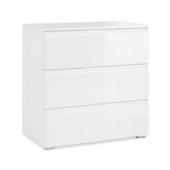 Commode 3 Tiroirs Capetown Blanc