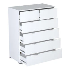 Demeyere Commode 4+2 Tiroirs Blanche Perfect -Magasin Mobilier commode 42 tiroirs blanche perfect 3