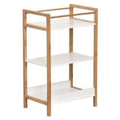 Etagère 3 Niveaux H72 Cm Bambou Nuovo