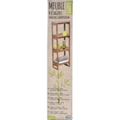 Étagère Bambou 4 Niveaux -Magasin Mobilier etagere bambou 4 niveaux 3