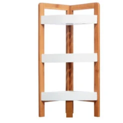Etagère Salle Bain Angle Léa Bambou 3 Niveaux -Magasin Mobilier etagere salle bain angle lea bambou 3 niveaux 2
