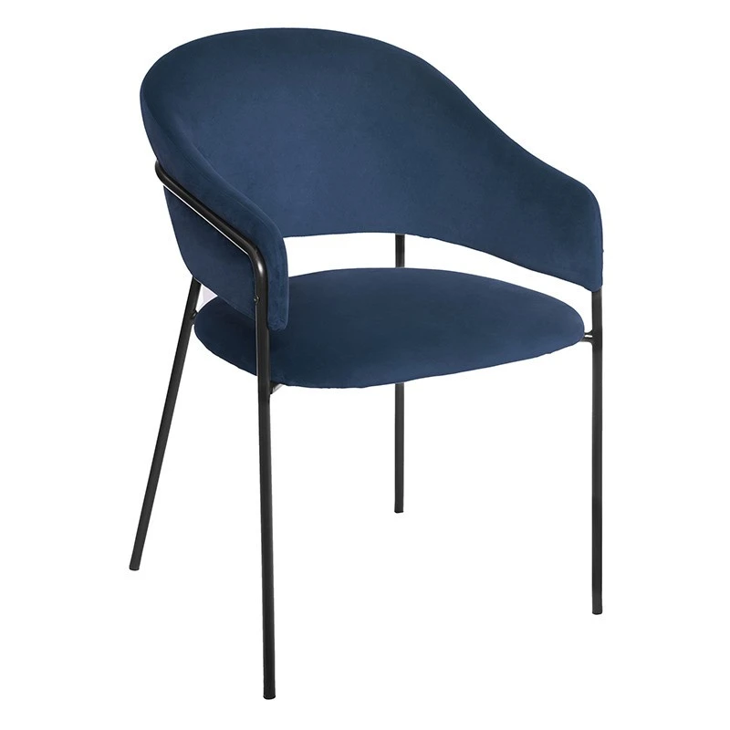 Fauteuil Velours Bleu Siron Atmosphera 1 Fauteuil Velours Bleu Siron Atmosphera