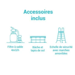 Kit Piscine Tubulaire Ultra XTR 4.88 X H1.22 Intex -Magasin Mobilier kit piscine tubulaire ultra frame 488xh122 intex 2