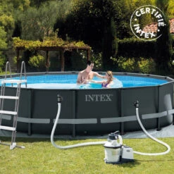 Kit Piscine Tubulaire Ultra XTR 4.88 X H1.22 Intex -Magasin Mobilier kit piscine tubulaire ultra frame 488xh122 intex 3