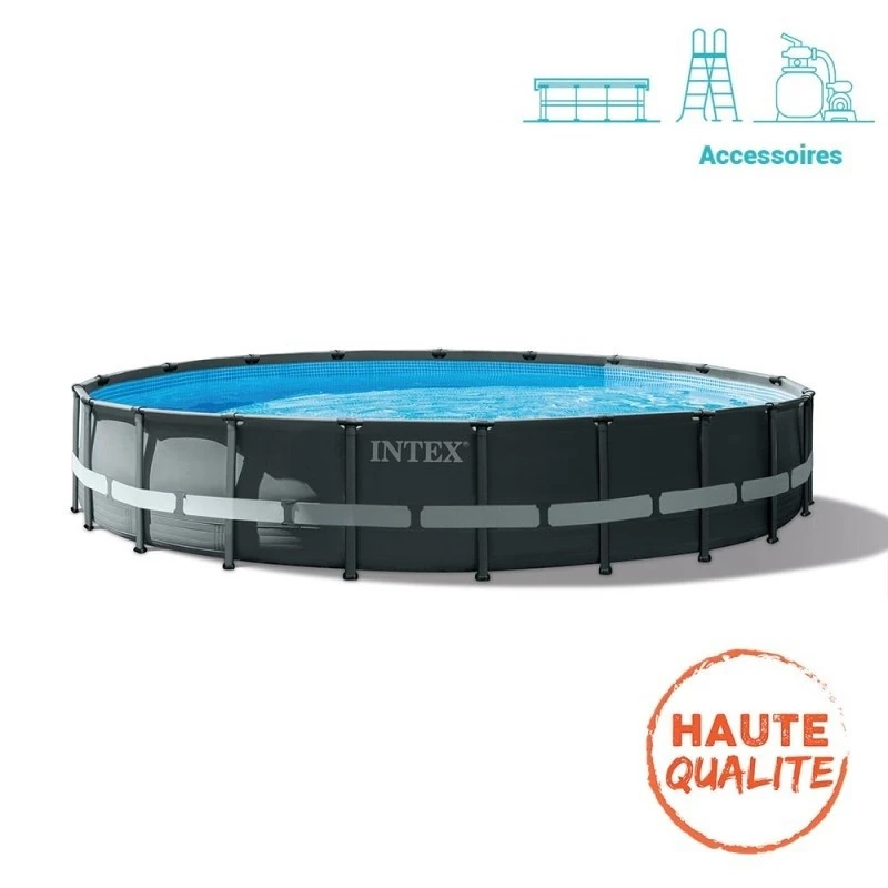 Kit Piscine Tubulaire Ultra Frame 6.10xH1.22m Intex 1 Kit Piscine Tubulaire Ultra Frame 6.10xH1.22m Intex
