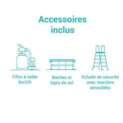 Kit Piscine Tubulaire Ultra Frame 7.32xH1.32 Intex 5 Kit Piscine Tubulaire Ultra Frame 7.32xH1.32 Intex -Magasin Mobilier kit piscine tubulaire ultra frame 732xh132 intex 2