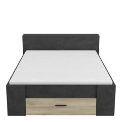 Demeyere Lit 140x190 Cm Pocket Naturel Et Noir -Magasin Mobilier lit 140x190 cm pocket naturel et noir 3