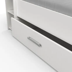 Demeyere Lit 140x190 Cm Pocket Blanc -Magasin Mobilier lit 2 places polly blanc 4