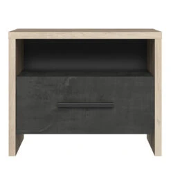 Demeyere Chevet Kansas 1 Tiroir 1 Niche -Magasin Mobilier lit colorado 2 personnes 160x200 cm 4