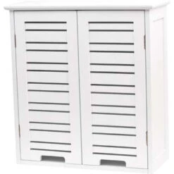 Meuble Haut 2 Portes Blanc Miami