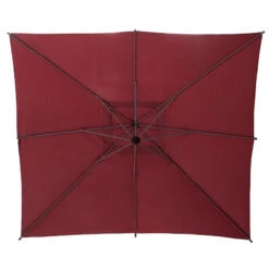 Parasol Décentré Carré Manoa Bordeaux Hespéride -Magasin Mobilier parasol decentre carre manoa bordeaux hesperide 4