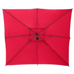 Parasol Décentré Carré Manoa Grenade Hespéride -Magasin Mobilier parasol decentre carre manoa grenade hesperide 2