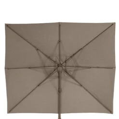 Parasol Décentré Eléa Inclinable Rectangulaire Noisette Hespéride -Magasin Mobilier parasol decentre elea inclinable 3x4 noisette hesperide 3