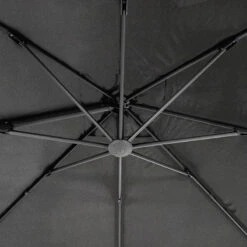 Parasol Décentré Eléa Inclinable Hexagonal Oléfine Anthracite Hespéride -Magasin Mobilier parasol decentre elea inclinable 3x42 olefine anthracite hesperide 1 5