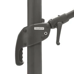 Parasol Décentré Eléa Inclinable Carré Oléfine Anthracite Hespéride -Magasin Mobilier parasol decentre inclinable carre olefine anthracite hesperide 1 4