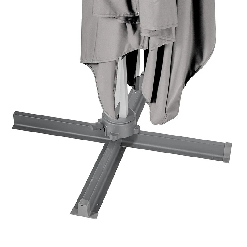 Parasol Déporté Carré Equador Ardoise Hespéride 7 Parasol Déporté Carré Equador Ardoise Hespéride – Image 7