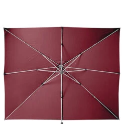 Parasol Déporté Rectangulaire Equador Bordeaux Hespéride -Magasin Mobilier parasol deporte rectangulaire equador bordeaux hesperide 4
