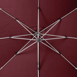 Parasol Déporté Rectangulaire Equador Bordeaux Hespéride -Magasin Mobilier parasol deporte rectangulaire equador bordeaux hesperide 6